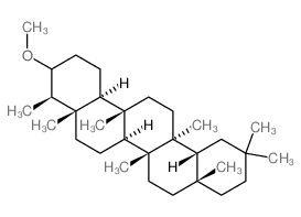 24,25,26-Trinoroleanane, 3-methoxy-5,9,13-trimethyl-, (4β,5β,8α,9β,10α,13α,14β)- (9CI) 结构式