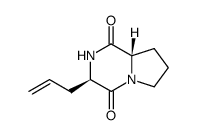 Pyrrolo[1,2-a]pyrazine-1,4-dione, hexahydro-3-(2-propen-1-yl)-, (3R,8aS)- 结构式