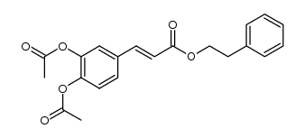 2-Propenoic acid, 3-[3,4-bis(acetyloxy)phenyl]-, 2-phenylethyl ester, (E)- (9CI) 结构式