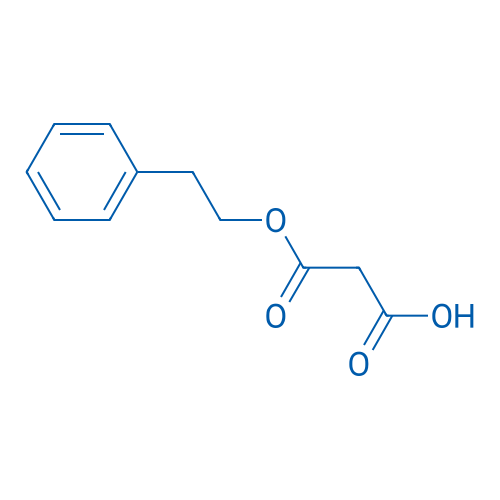 3-Oxo-3-(2-phenylethoxy)propanoic acid 结构式