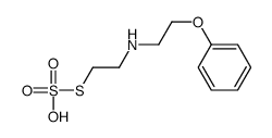 Thiosulfuric acid hydrogen S-[2-[(2-phenoxyethyl)amino]ethyl] ester 结构式