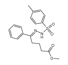 Benzenepentanoic acid, δ-[2-[(4-methylphenyl)sulfonyl]hydrazinylidene]-, methyl ester 结构式