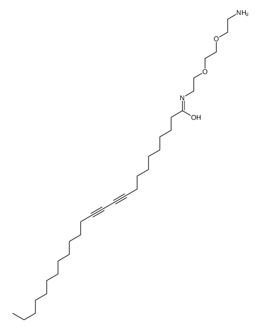 10,12-Pentacosadiynamide, N-[2-[2-(2-aminoethoxy)ethoxy]ethyl]- 结构式