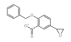 rac-4-苄氧基-3-硝基苯乙烯氧化物 结构式