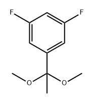 1-(1,1-二甲氧基乙基)-3,5-二氟苯 结构式