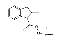 1H-Indene-1-carboperoxoic acid, 2,3-dihydro-2-methyl-, 1,1-dimethylethyl ester 结构式