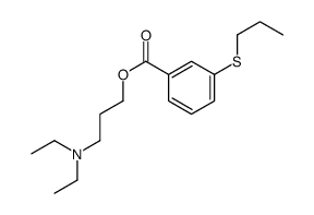 3-(丙硫基)苯甲酸 3-(二乙氨基)丙酯 结构式