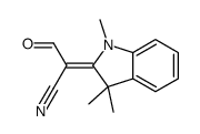 2-(1,3-二氢-1,3,3-三甲基-2H-吲哚-2-亚基)-3-氧代丙腈 结构式