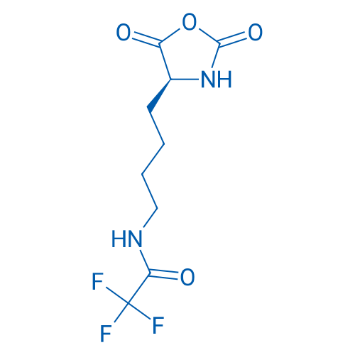 N-(4-(2,5-二氧代-4-恶唑烷基)丁基)-2,2,2-三氟乙酰胺 结构式
