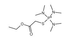 Phosphorus(1+), (ethyl mercaptoacetato-S)tris(N-methylmethanaminato)-, (T-4)- (9CI) 结构式