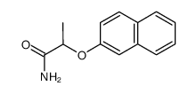 2-萘-2-基氧基丙酰胺 结构式