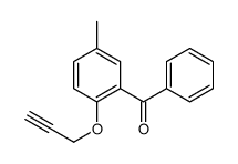 Methanone, [5-methyl-2-(2-propynyloxy)phenyl]phenyl- 结构式