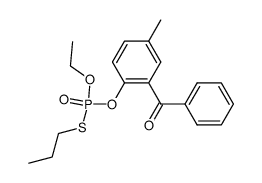 Phosphorothioic acid, O-(2-benzoyl-4-methylphenyl) O-ethyl S-propyl ester 结构式