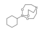 1-环己基-2,8,9-三氧杂-5-氮杂-1-硅杂双环[3.3.3]十一烷 结构式