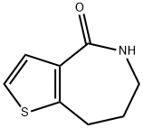 5,6,7,8-四氢-4H-噻吩并[3,2-C]氮杂-4-酮 结构式