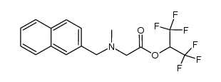 Glycine, N-methyl-N-(2-naphthalenylmethyl)-, 2,2,2-trifluoro-1-(trifluoromethyl)ethyl ester 结构式