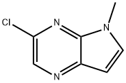 3-氯-5-甲基-5H-吡咯并[2,3-b]吡嗪 结构式