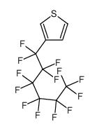 Thiophene, 3-(tridecafluorohexyl)- 结构式