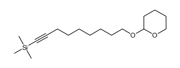 2H-Pyran, tetrahydro-2-[[9-(trimethylsilyl)-8-nonyn-1-yl]oxy]- 结构式
