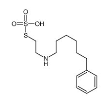 Thiosulfuric acid hydrogen S-[2-[(6-phenylhexyl)amino]ethyl] ester 结构式