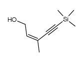 2-Penten-4-yn-1-ol, 3-methyl-5-(trimethylsilyl)-, (2Z)- 结构式