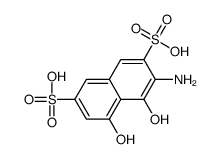 3-氨基-4,5-二羟基-2,7-萘二磺酸 结构式