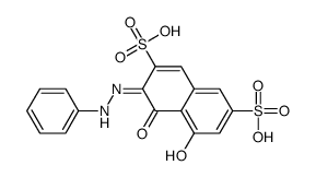 3-(Phenylazo)-4,5-dihydroxy-2,7-naphthalenedisulfonic acid 结构式