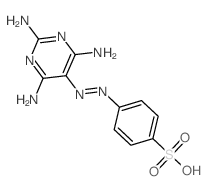 4-[(2,4,6-三氨基嘧啶-5-基)偶氮基]苯磺酸 结构式