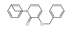 N-苄基-3-苄氧基-2-吡啶酮 结构式