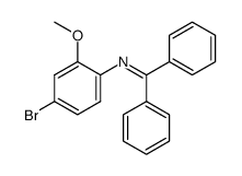 4-溴-N-(二苯亚甲基)-2-甲氧基苯胺 结构式