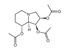 1,2,8-三乙酰氧八氢吲哚里西啶 结构式