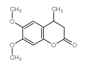 6,7-二甲氧基-4-甲基色满-2-酮 结构式