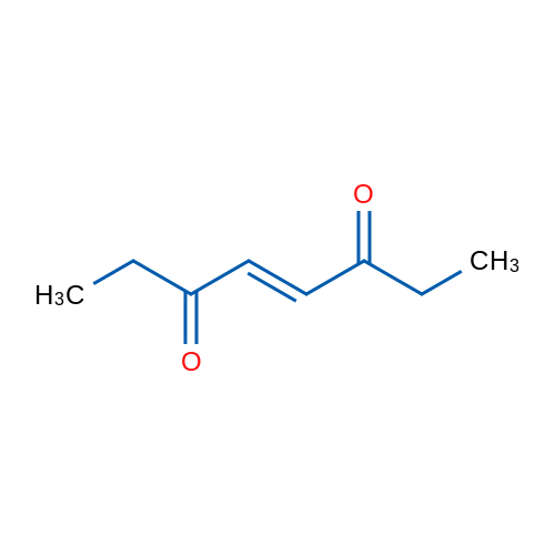 E-4-烯-3,6-辛二酮 结构式