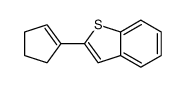 2-(1-环戊烯-1-基)苯并[b]噻吩 结构式