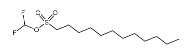 1-十二烷磺酸二氟甲酯 结构式