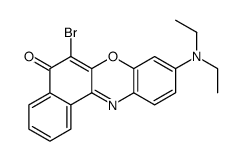 6-溴-9-(二乙氨基)-5H-苯并[a]吩恶嗪-5-酮 结构式
