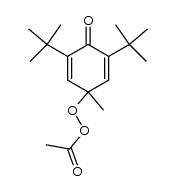4-(乙酰二氧基)-2,6-双(1,1-二甲基乙基)-4-甲基-2,5-环己二烯-1-酮 结构式