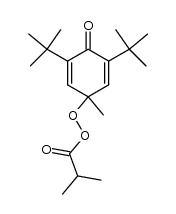 Propaneperoxoic acid, 2-methyl-, 3,5-bis(1,1-dimethylethyl)-1-methyl-4-oxo-2,5-cyclohexadien-1-yl ester 结构式