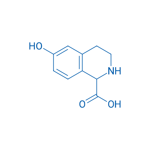 6-羟基-1,2,3,4-四氢异喹啉-1-甲酸 结构式
