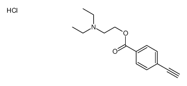 4-乙炔基苯甲酸-2-(二乙氨基)乙酯盐酸盐 结构式
