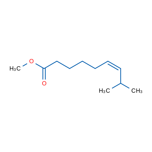 6-Nonenoic acid,8-methyl-, methyl ester, (6Z)- 结构式