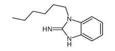 1-己基-1H-苯并咪唑-2-胺 结构式