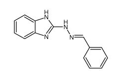 2-[(2E)-2-benzylidenehydrazinyl]-1H-benzimidazole 结构式