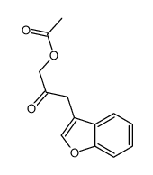 2-Propanone, 1-(acetyloxy)-3-(3-benzofuranyl)- 结构式
