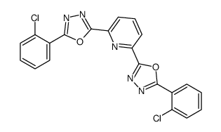 Pyridine, 2,6-bis[5-(2-chlorophenyl)-1,3,4-oxadiazol-2-yl]- 结构式
