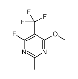 Pyrimidine, 4-fluoro-6-methoxy-2-methyl-5-(trifluoromethyl)- 结构式