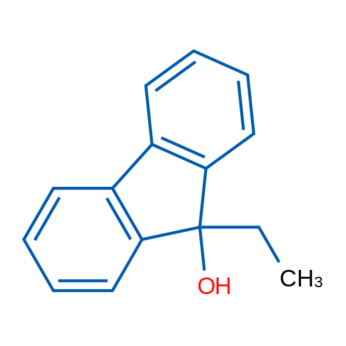 9-乙基-9H-芴-9-醇 结构式