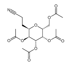 D-glycero-L-gluco-Nonononitrile, 4,8-anhydro-2,3-dideoxy-, 5,6,7,9-tetraacetate 结构式