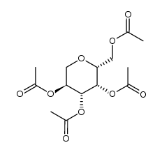 1,5-脱水-D-半乳糖醇-2,3,4,6-四乙酸酯 结构式