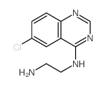 N1-(6-氯-4-喹唑啉基)-1,2-乙二胺 结构式